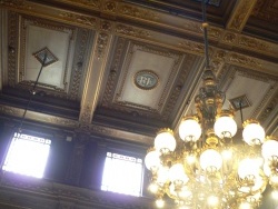 Photo paysage et monuments, Bordeaux - plafond de la salle des séances du conseil municipal