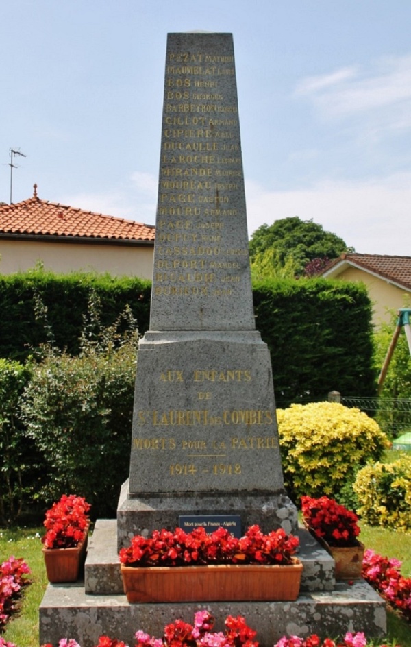 Photo Saint-Laurent-des-Combes - Monument-aux-Morts