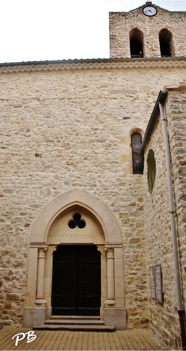 Photo Causses-et-Veyran - Notre-Dame de la Purification ( église Romane 12/15 Em Siècle )