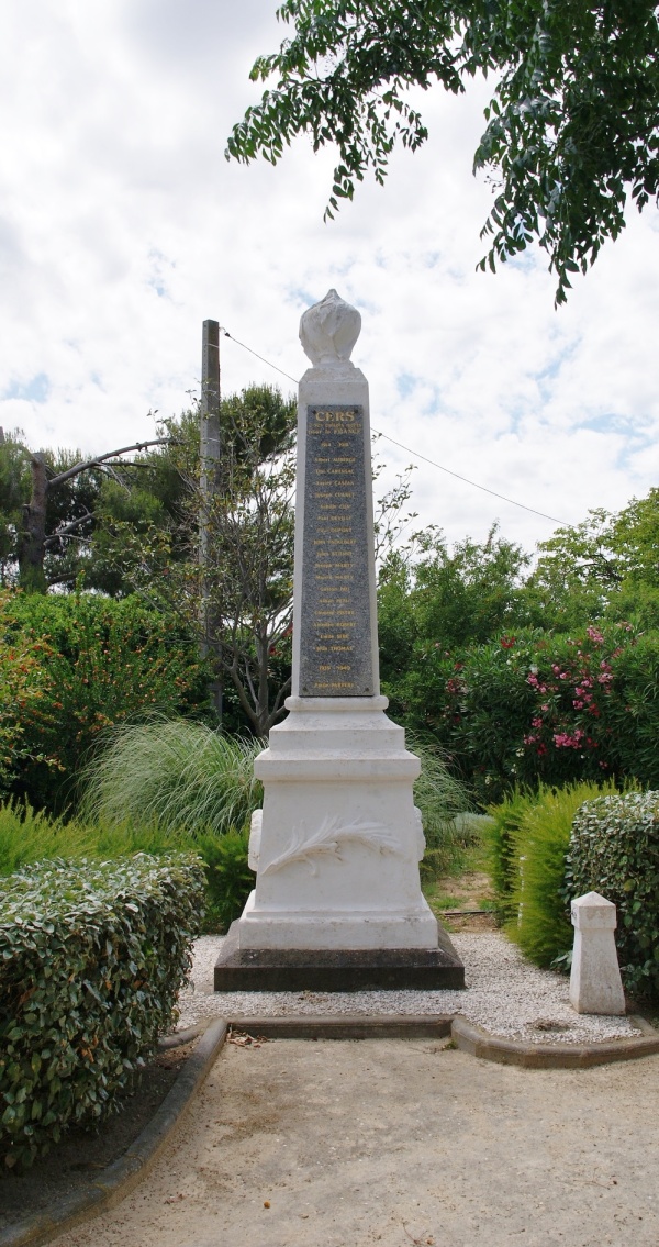 Photo Cers - le monument aux morts