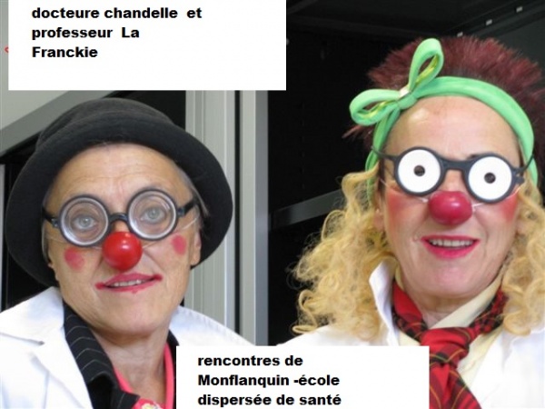 Photo Montpellier - docteur Chandelle et professeur La Franquie : visions clownesques