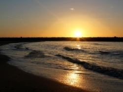 Photo paysage et monuments, Sète - LEVER DE SOLEIL LA PLAGE