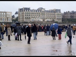 Plage de Lécluse à DINARD le 31 Décembre 2011.