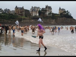 Plage de L'écluse à DINARD 31 Décembre 2011.