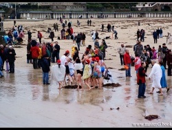 Plage de L'écluse à DINARD 31 Décembre 2011.