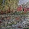 Photo Asnans-Beauvoisin - Atelier mosaïques, Le jardin d'eau en émaux de Briare, 80 x 50 cm