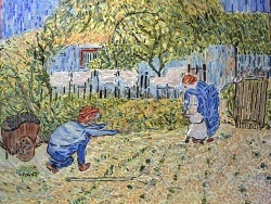 Photo dessins et illustrations, Asnans-Beauvoisin - Asnans Jura-Atelier mosaïques.Les premiers pas,Influence,Vincent Van Gogh.