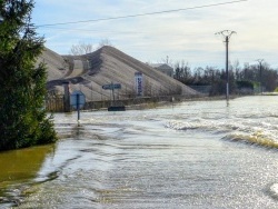 Photo paysage et monuments, Champdivers - Champdivers Jura. Inondations 24 Janvier 2018.
