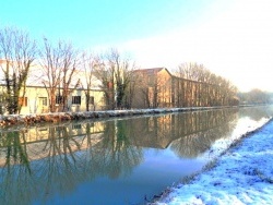 Photo paysage et monuments, Damparis - Damparis Jura-Canal du Rhône au Rhin,Février 2013.