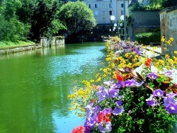 Photo paysage et monuments, Dole - Dole;Canal des tanneurs été 2008.