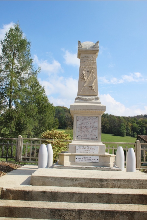 Photo Mirebel - le monument aux morts
