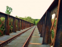 Photo paysage et monuments, Parcey - Parcey-jura-pont rails sur la Loue.