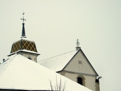 Photo paysage et monuments, Peseux - Peseux:clocher comtois-hiver.