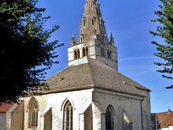 Photo paysage et monuments, Poligny - Poligny.Jura;église Mouthier-Vieillard.