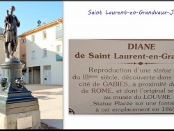 Photo paysage et monuments, Saint-Laurent-en-Grandvaux - Saint Laurent en grandvaux.Jura;Statue de Diane.