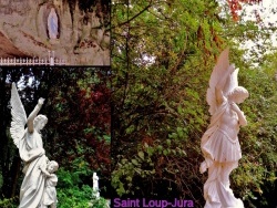 Photo paysage et monuments, Saint-Loup - Saint-Loup.Jura.La grotte,montage photos.