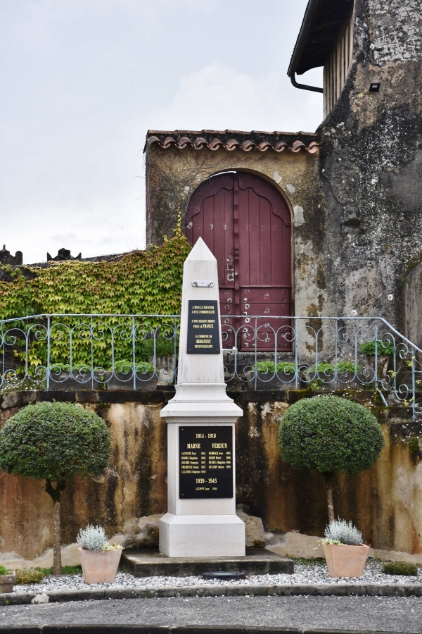 Photo Bergouey - le monument aux morts