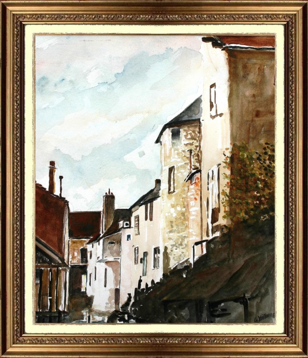 Photo Montargis - La petite Venise à MONTARGIS aquarelle réalisée par Gérard VICTOIRE artiste peintre à LADON