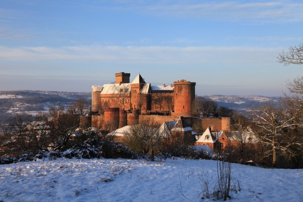 château de Castelnau sous la neige janvier 2013