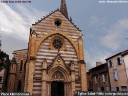 Photo paysage et monuments, Aiguillon - Église paroissiale Saint-Félix située place Clémenceau