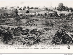combats pour reprendre  le village  1914