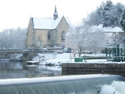 Photo paysage et monuments, Rohan - La chapelle Bon Encontre sous la neige