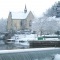 La chapelle Bon Encontre sous la neige