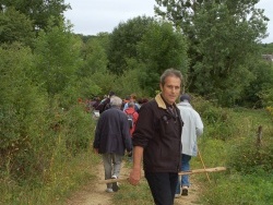 sur le chemin autour de la butte....
