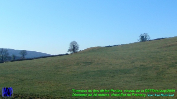 Photo Prémery - Tumulus du lieu dit les Prolles Nord