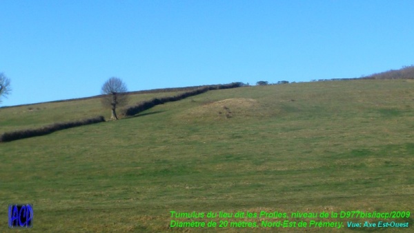 Photo Prémery - Tumulus du lieu dit les Prolles Nord