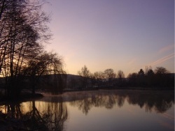 Photo paysage et monuments, Prémery - Aube sur l'étang