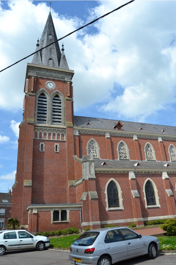 Photo Aubers - église Saint Vaast