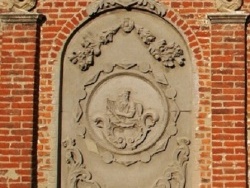 Photo paysage et monuments, Oxelaëre - église St Martin ( Détail Façade )