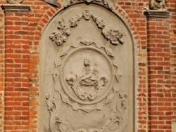 Photo paysage et monuments, Oxelaëre - église St Martin ( Détail Façade )