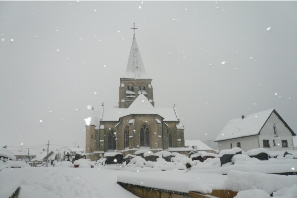 Eglise de Breuil, hiver 2010