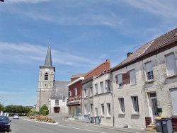 Photo paysage et monuments, Hersin-Coupigny - église Saint Martin et Village