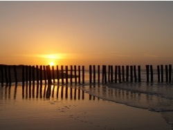 Photo paysage et monuments, Oye-Plage - coucher de soleil