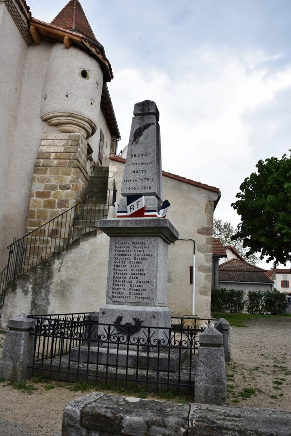 Photo Brenat - le Monument Aux Morts