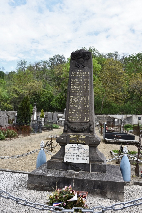 Photo Chadeleuf - le Monument Aux Morts