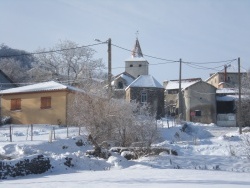Photo paysage et monuments, Vodable - Le village et l'église de Vodable (hiver 2009 / 2010)