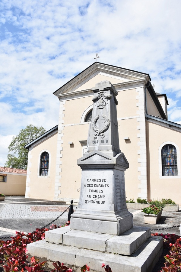 Photo Carresse-Cassaber - le monument aux morts