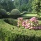 Vue jardins à la française