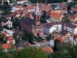 Photo paysage et monuments, Bitschwiller-lès-Thann - Eglise et centre de Bitschwiller les thann 68620