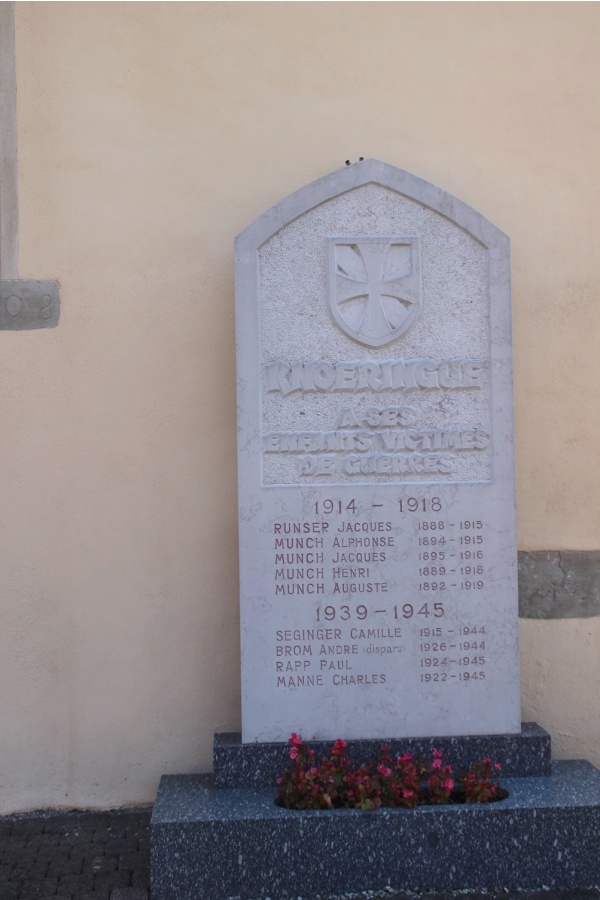 Photo Knoeringue - le monument aux morts