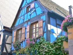 Photo paysage et monuments, Riquewihr - Riquewihr-maison bleue.