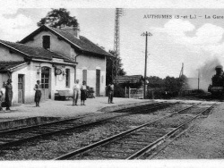 Photo vie locale, Authumes - carte postale