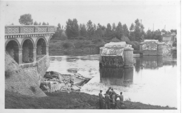 Pont des Bordes détruit