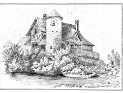 Photo dessins et illustrations, Charette-Varennes - ancien chateau de charette