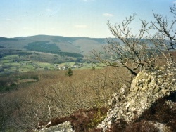 Photo paysage et monuments, Roussillon-en-Morvan - Vue depuis les Roches de Mt ROBERT