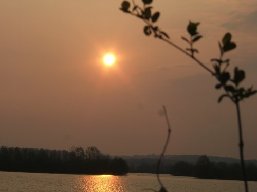 Photo La Chartre-sur-le-Loir - Levé de soleil sur le lac de la Maladrerie